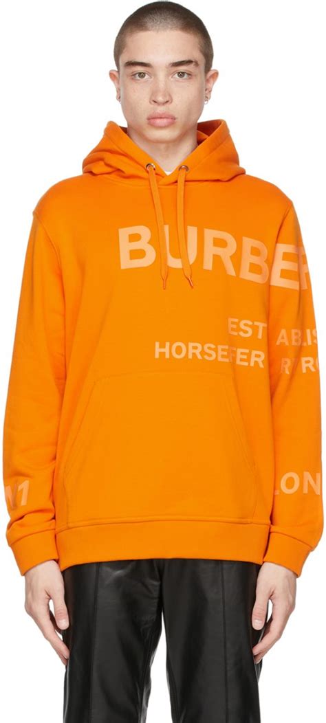 burberry orange hoodie|burberry hoodie vintage.